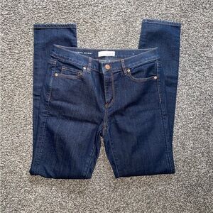 Ann Taylor LOFT Denim Jeans Modern Skinny Mid Rise Dark Wash Size 28
